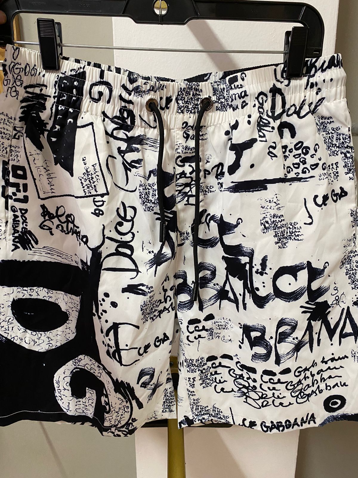 Dolce & Gabbana - Graffiti Logo Print Shorts